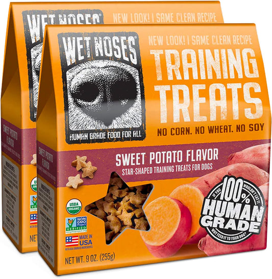  Dog Training Treats – for All Pet Sizes, Breeds – All-Natural Puppy Treat – 100% Human-Grade – Delicious Snacks to Train Dogs, Puppies – Sweet Potato, 9 Oz. (2-Pack)