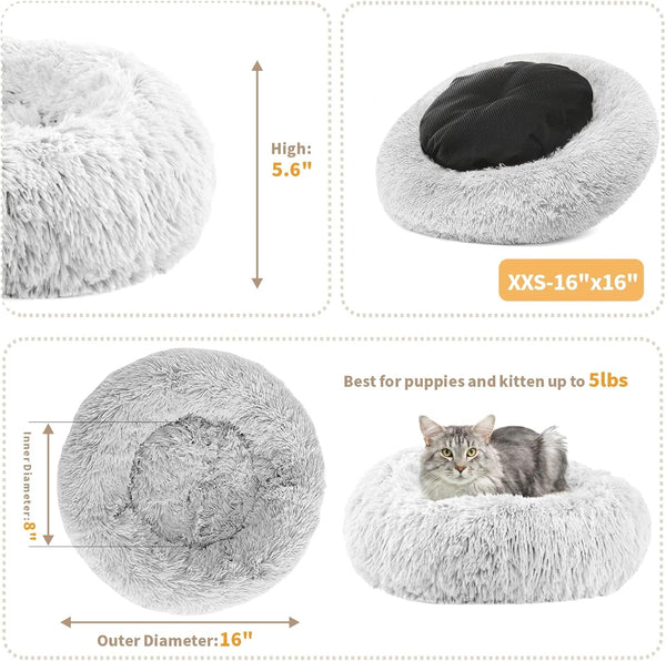 Calming Dog & Cat Bed,Anti - Anxiety - Form&Fur
