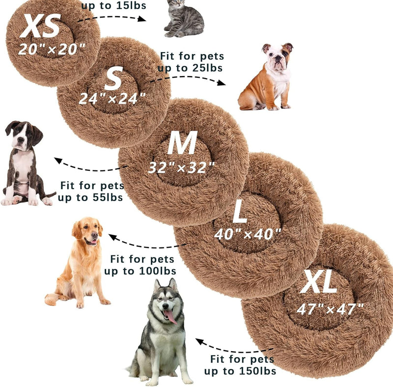 Donut Dog Bed,Anti - Anxiety - Form&Fur