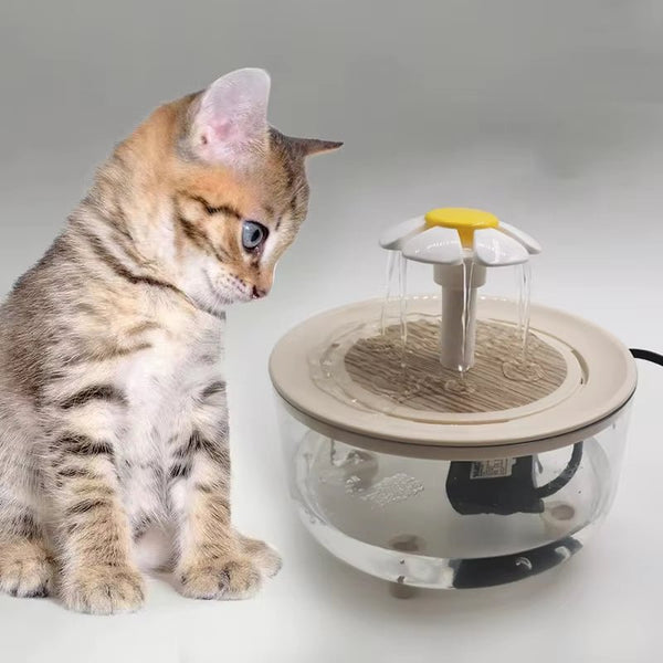 Transparent Cat&Dog Water Fountain - Form&Fur