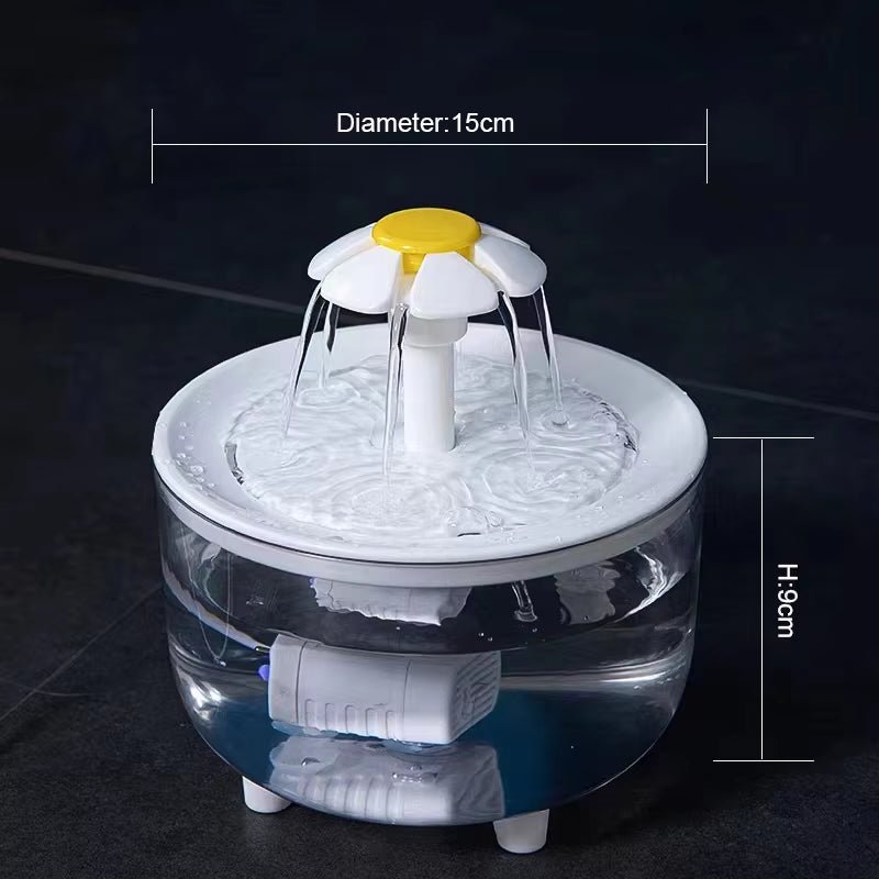 Transparent Cat&Dog Water Fountain - Form&Fur